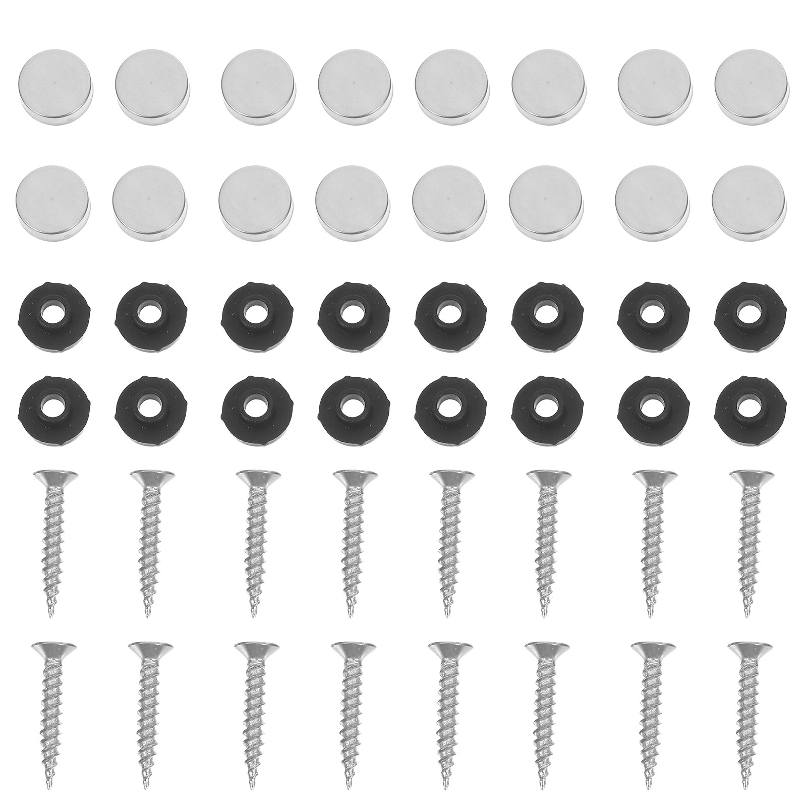 Furniture Hardware Fixing Screws - 100Pcs Mirror Screws 12Mm Stainless Steel