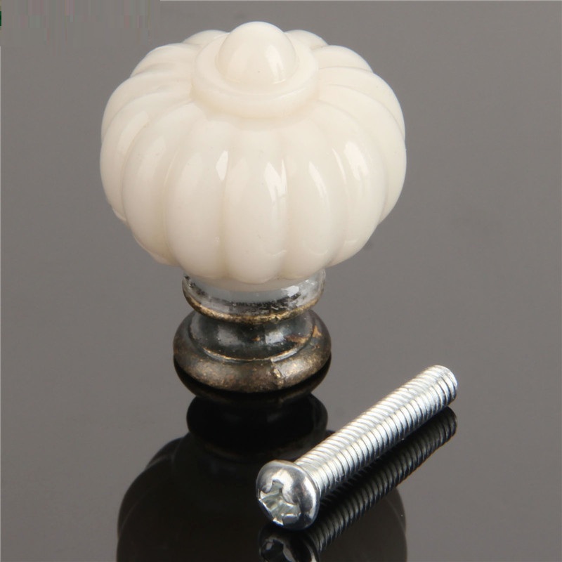 1Pc Acrylic Ivory White Pumpki - огляд і ціна Furniture Hardware Pulls