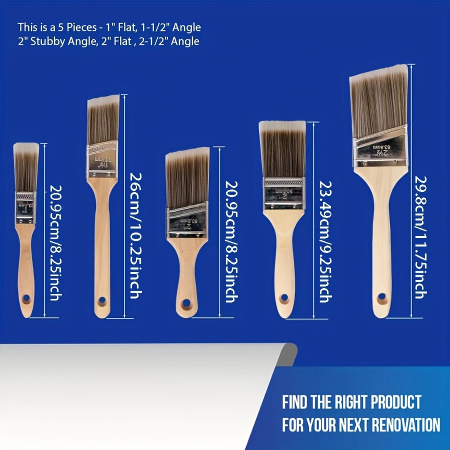 5Pcs High Quality Paint Brush  - огляд і ціна Furniture Hardware Pulls