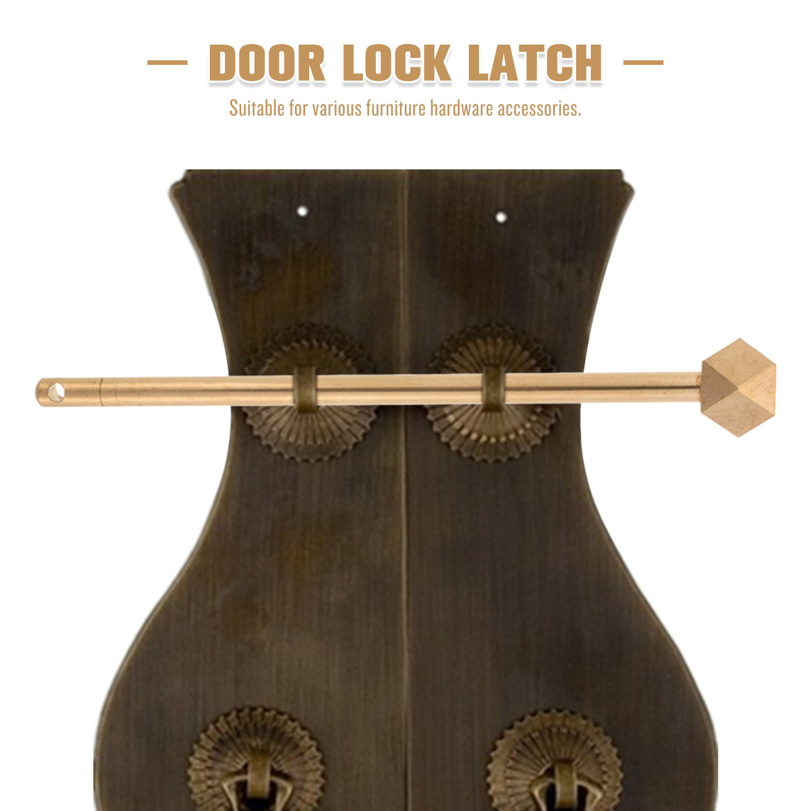 Brass Cabinet Key Locking Pin  - огляд і ціна Furniture Hardware Latch