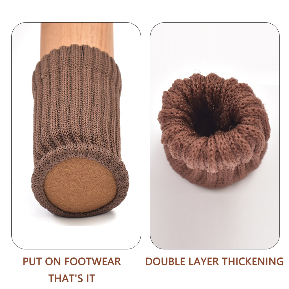 16/24Pcs Chair Legs Socks Knit - огляд і ціна Furniture Hardware Brackets