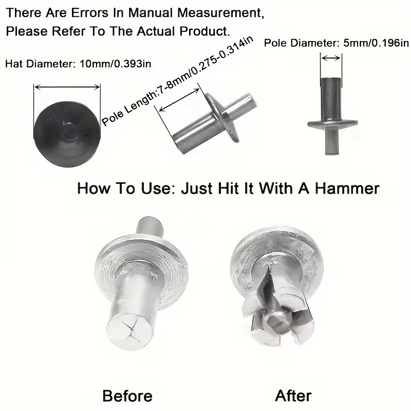 Round Head Aluminum Rivets Fas - огляд і ціна Furniture Hardware Fixing Screws