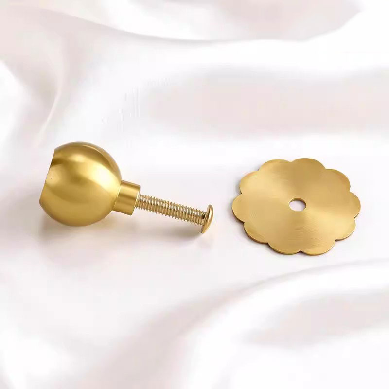 Brass Ball with Backplate Crea - огляд і ціна Furniture Hardware With Backplate