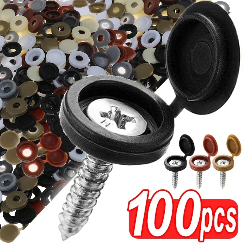 Hinged Plastic Screw Cap Cover - огляд і ціна Furniture Hardware Fixing Screws