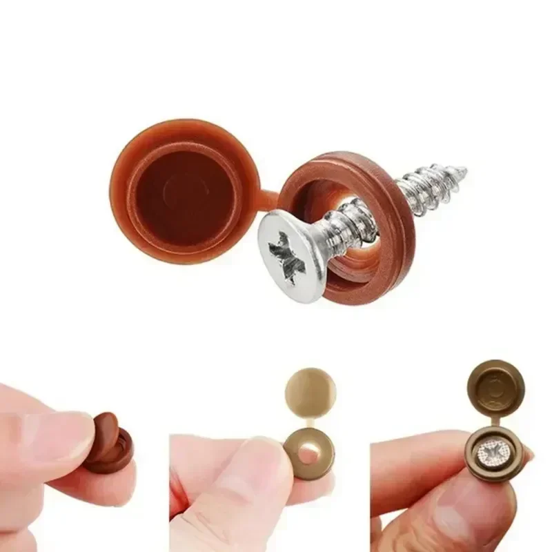 Hinged Plastic Screw Cap Cover - огляд і ціна Furniture Hardware Fixing Screws