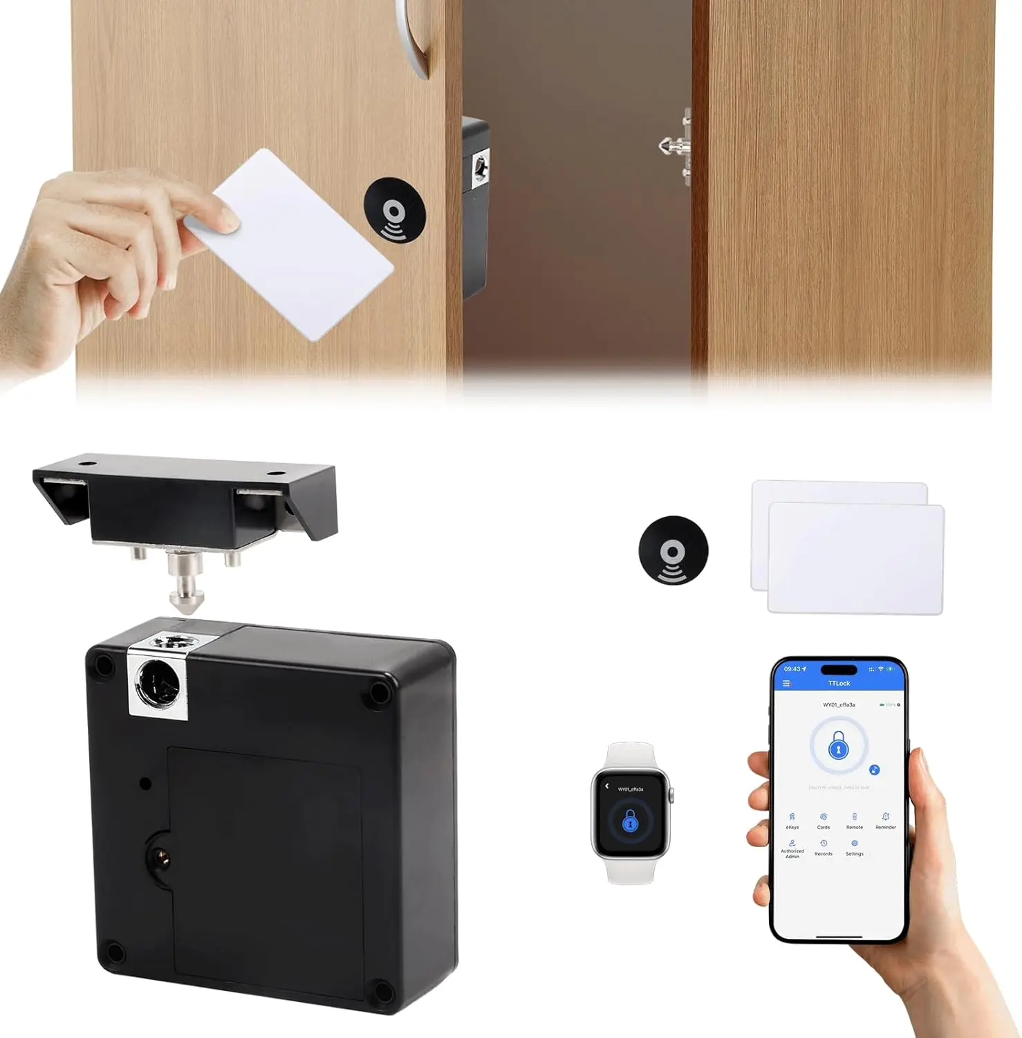 Mobile phone NFC smart locker  - огляд і ціна Furniture Hardware Brackets