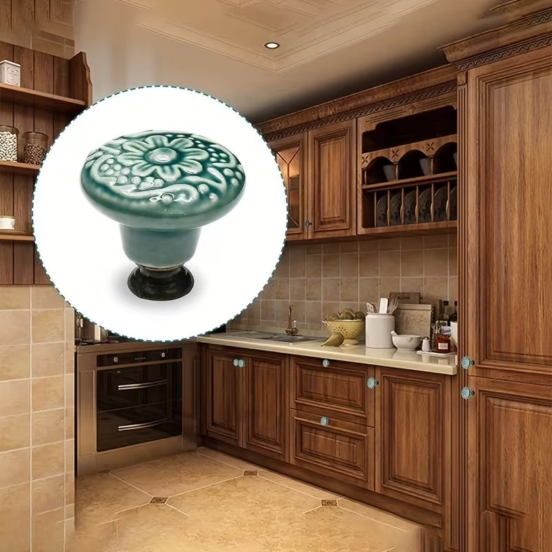 12pcs Ceramic Cabinet Knobs, F - огляд і ціна Furniture Hardware Pulls