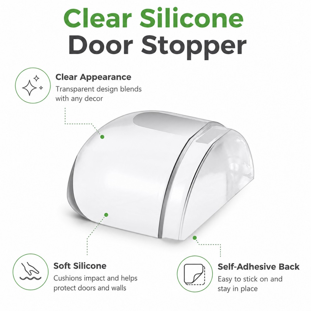 Transparent Silicone Doorstop  - огляд і ціна Furniture Hardware Factory