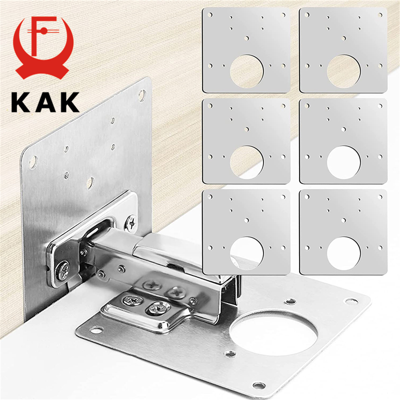 KAK 8pcs Hinge Repair Plate Br - огляд і ціна Furniture Hardware Fixing Screws