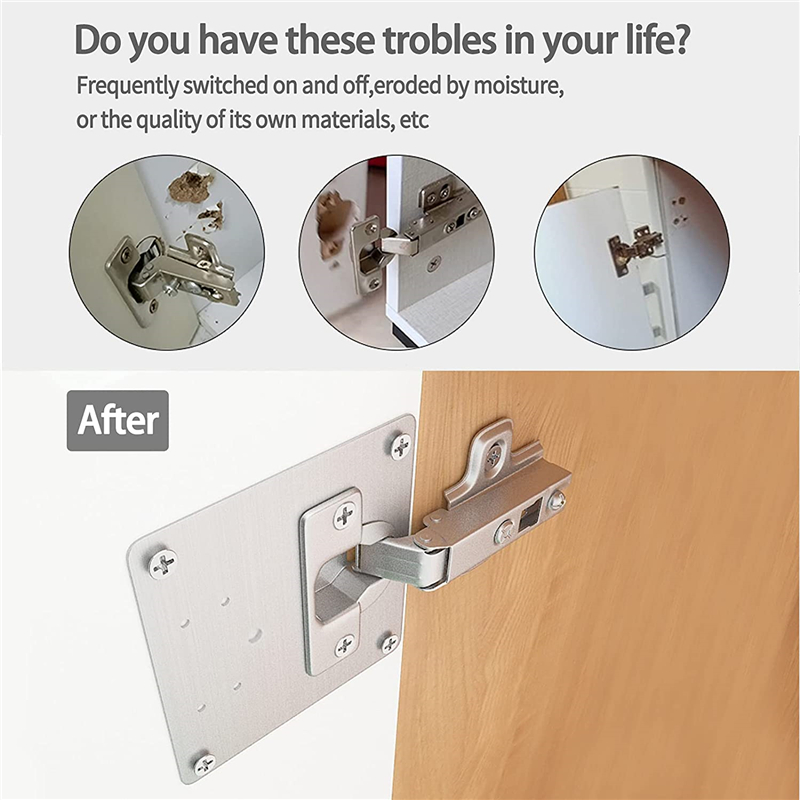 KAK 8pcs Hinge Repair Plate Br - огляд і ціна Furniture Hardware Fixing Screws