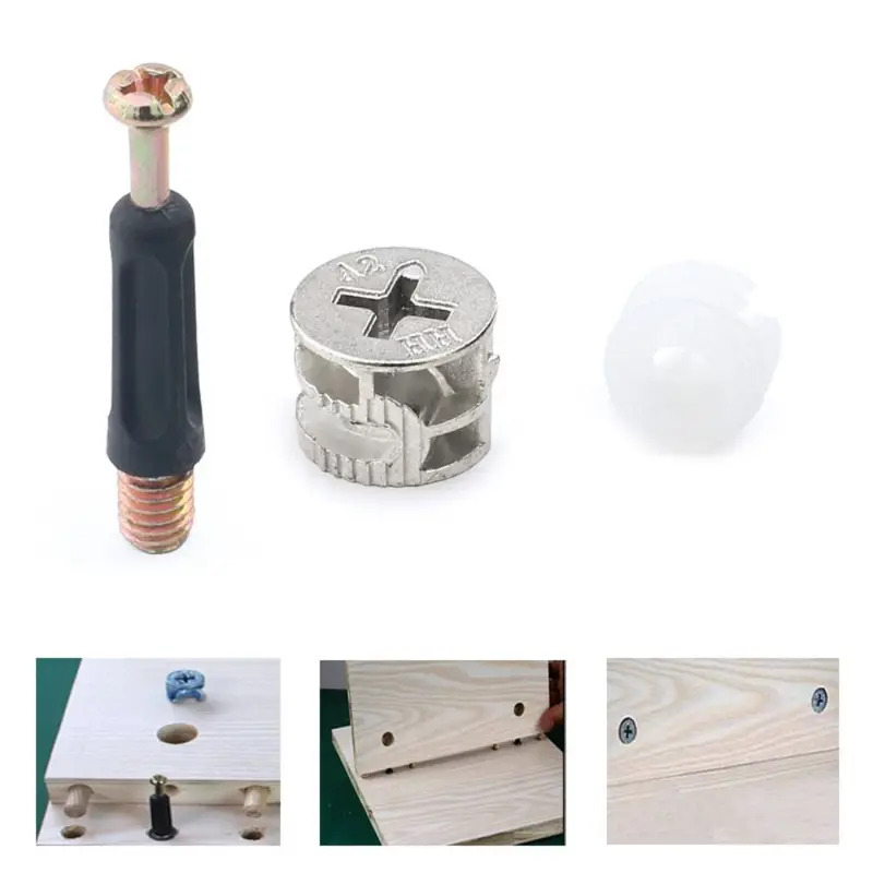 100pcs Furniture Three-In-One  - огляд і ціна Furniture Hardware Fixing Screws