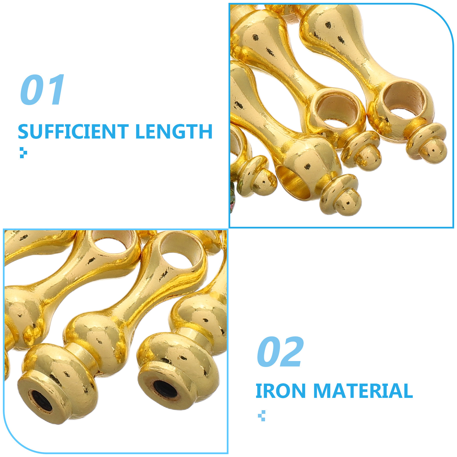 4Pcs Sleek Iron Spindle Connec - огляд і ціна Furniture Rails Hardware