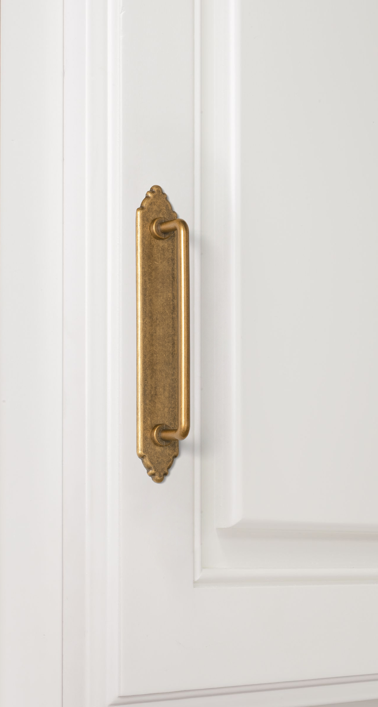 Goo-Ki Antique Brass Cabinet P - огляд і ціна Furniture Hardware With Backplate