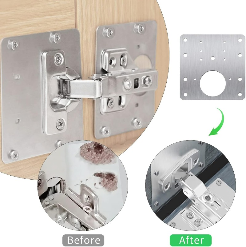 Cabinet Door Hinge Repair Plat - огляд і ціна Furniture Hardware Fixing Screws