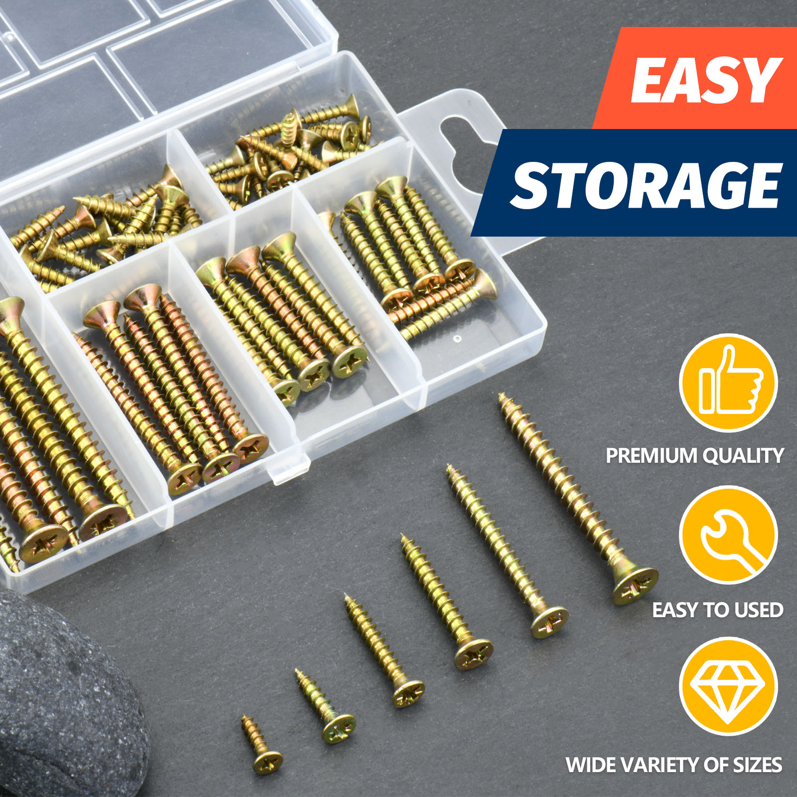 High Hardness Wood Screws Kit  - огляд і ціна Furniture Hardware Fixing Screws