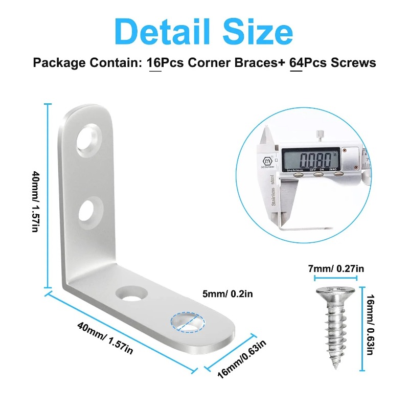 Furniture and Cabinet Corner B - огляд і ціна Joint Connector Bracket