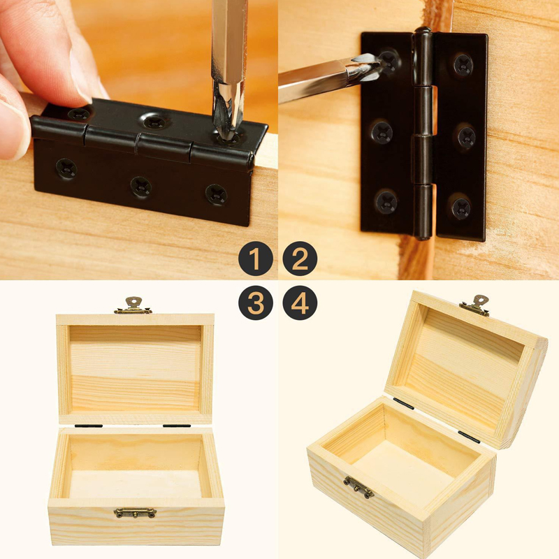 WV Black Door Hinges Stainless - огляд і ціна Furniture Hardware Fixing Screws